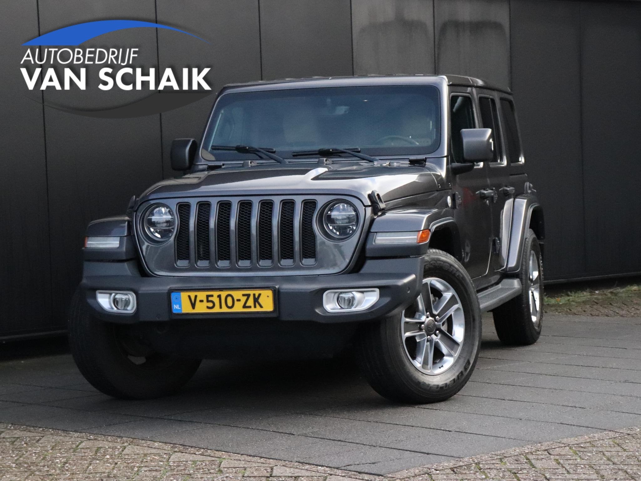 Jeep Wrangler 2.2D Sahara | GRIJS KENTEKEN | LEDER | CAMERA, Auto's, Jeep, Gebruikt, 4 cilinders, Automatische klimaatregeling