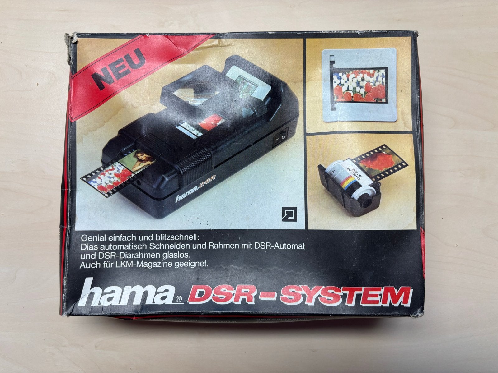 Hama DSR-System: Filmstrook- en diaraam snijder, Audio, Tv en Foto, Fotografie | Doka Toebehoren, Ophalen of Verzenden, Zo goed als nieuw