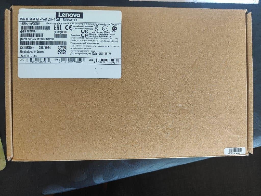 Nieuw in doos Lenovo thinkpad hybrid usb-c with usb-a dock, Docking station, Lenovo ThinkPad, Nieuw, Ophalen of Verzenden