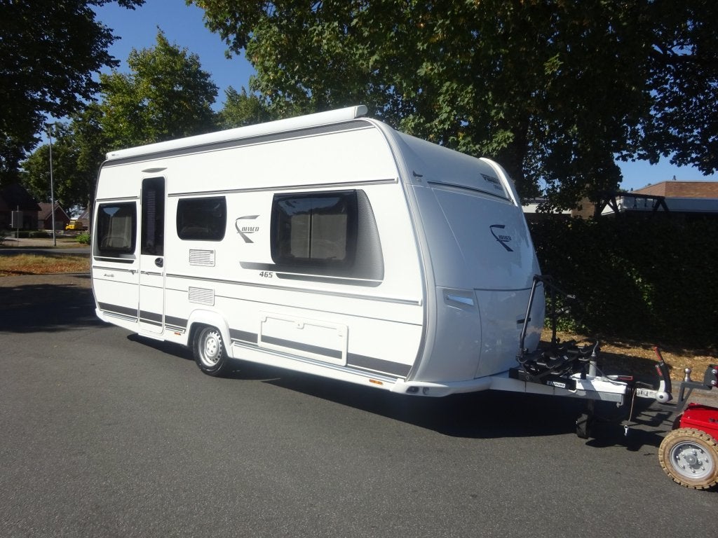 Fendt 465TG Bianco+Mover+Luifel, Caravans en Kamperen, Standaardzit, Schokbreker, Bedrijf, Overige typen