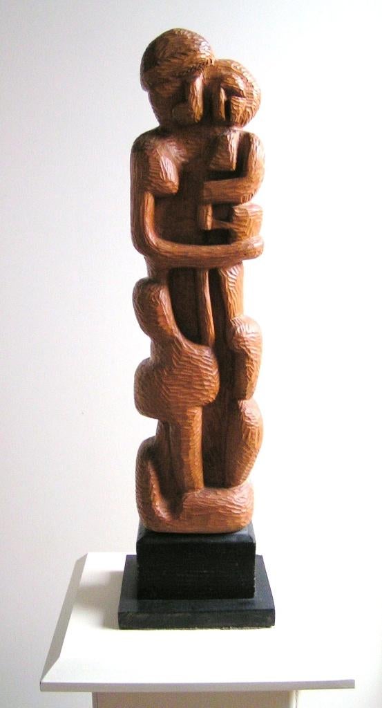 Sculptuur Hubert Bekman een prachtige beeld Moeder en Kind, Antiek en Kunst, Kunst | Beelden en Houtsnijwerken, Ophalen of Verzenden