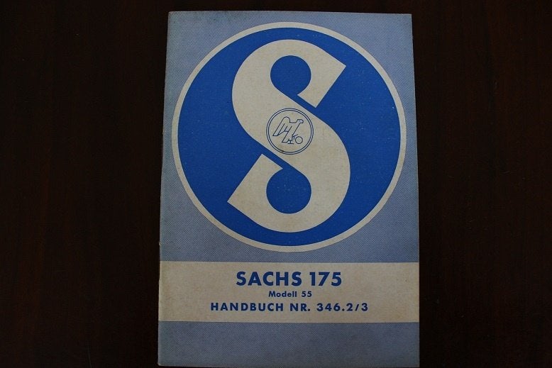 SACHS 175cc model 55 handbuch instructie boekje, Motoren, Ophalen of Verzenden, Overige merken
