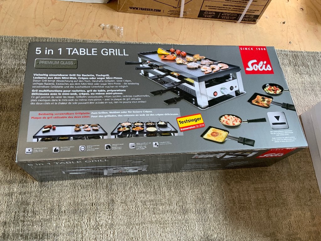 Solis Tafelgrill 5-in-1 - 8 personen NIEUW IN DE DOOS, Verzenden, Nieuw, 4 t/m 7 personen