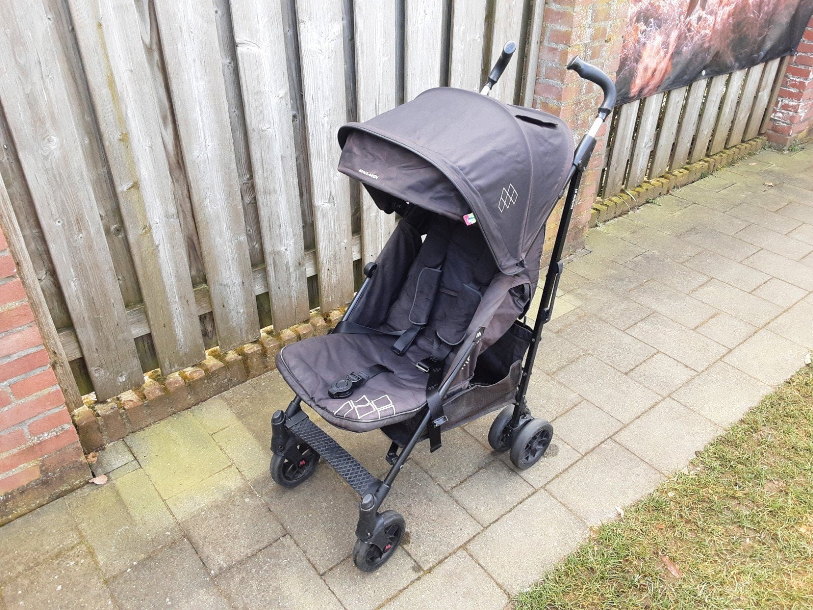 Maclaren buggy techno XT inclusief regenhoes, Kinderen en Baby's, Buggy's, Ophalen, Maclaren, Regenhoes