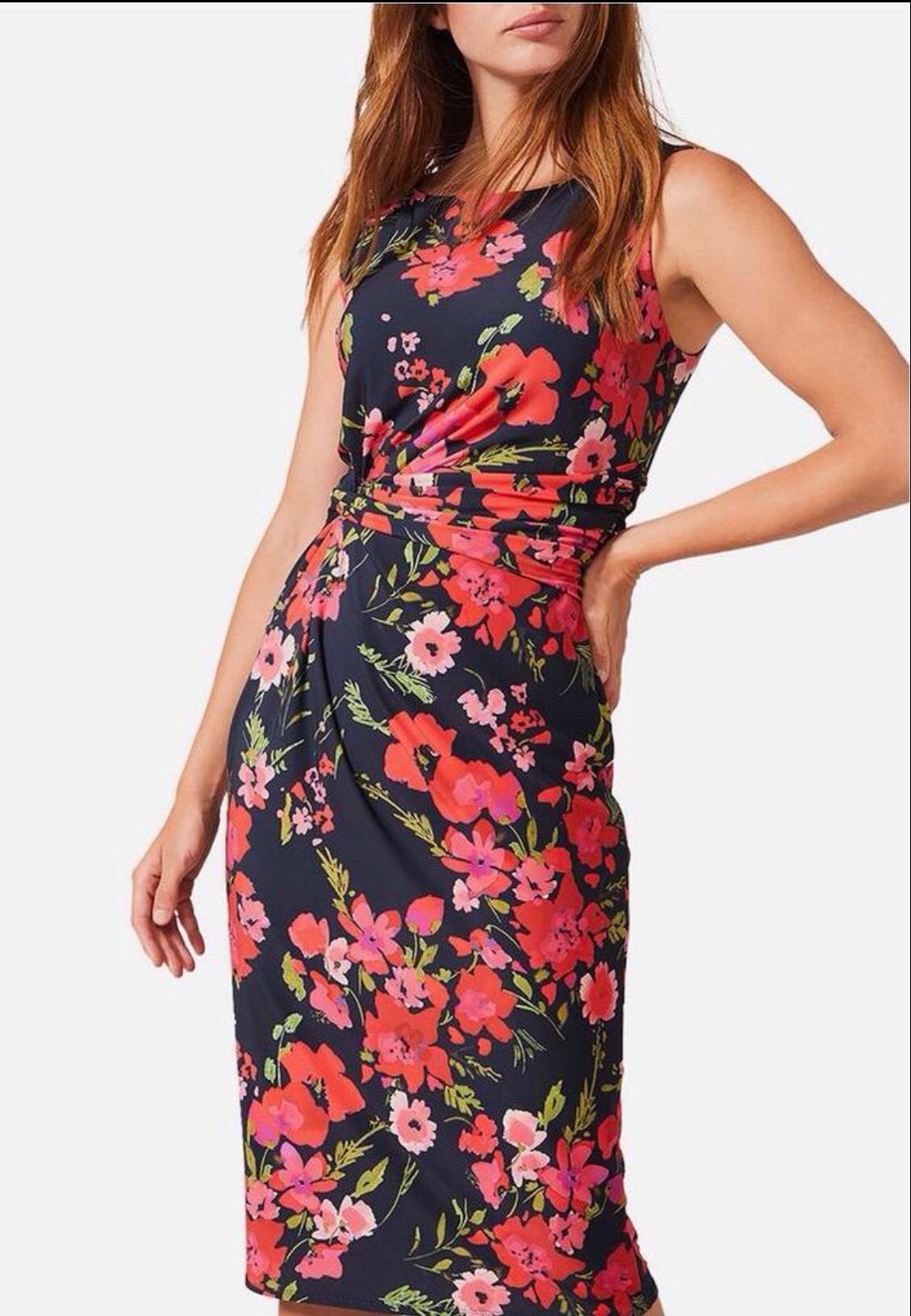 Phase Eight vrouwelijke jurk bloemenprint slankkledend 44, Overige kleuren, Verzenden, Maat 42/44 (L), Zo goed als nieuw