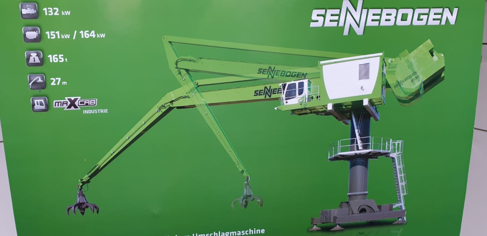 Sennebogen 8130EQ Balancer material handler overslagkraanROS, Ophalen of Verzenden, Nieuw, Hijskraan, Tractor of Landbouw