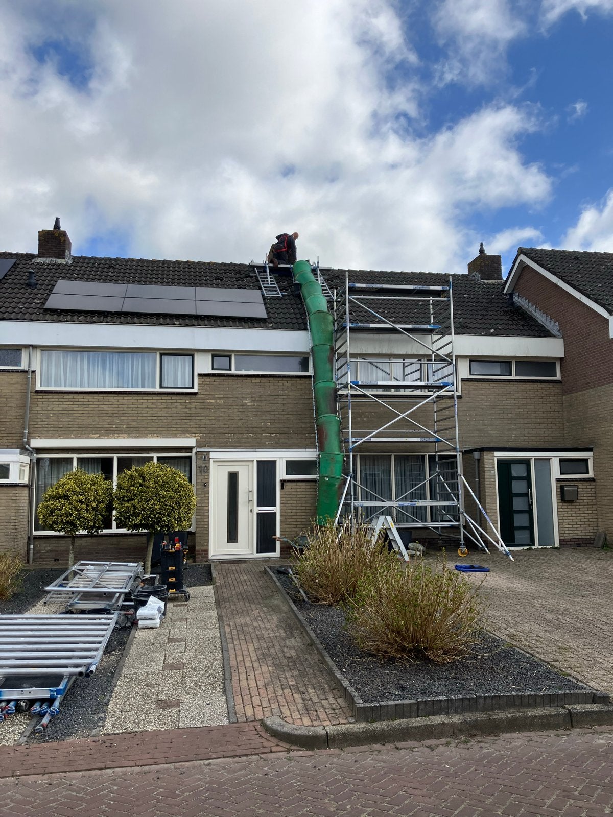 Vlutters T50 stortkokers - 9 stuks compleet met kettingen, Ophalen, Gebruikt, Overige typen, 5 meter of hoger