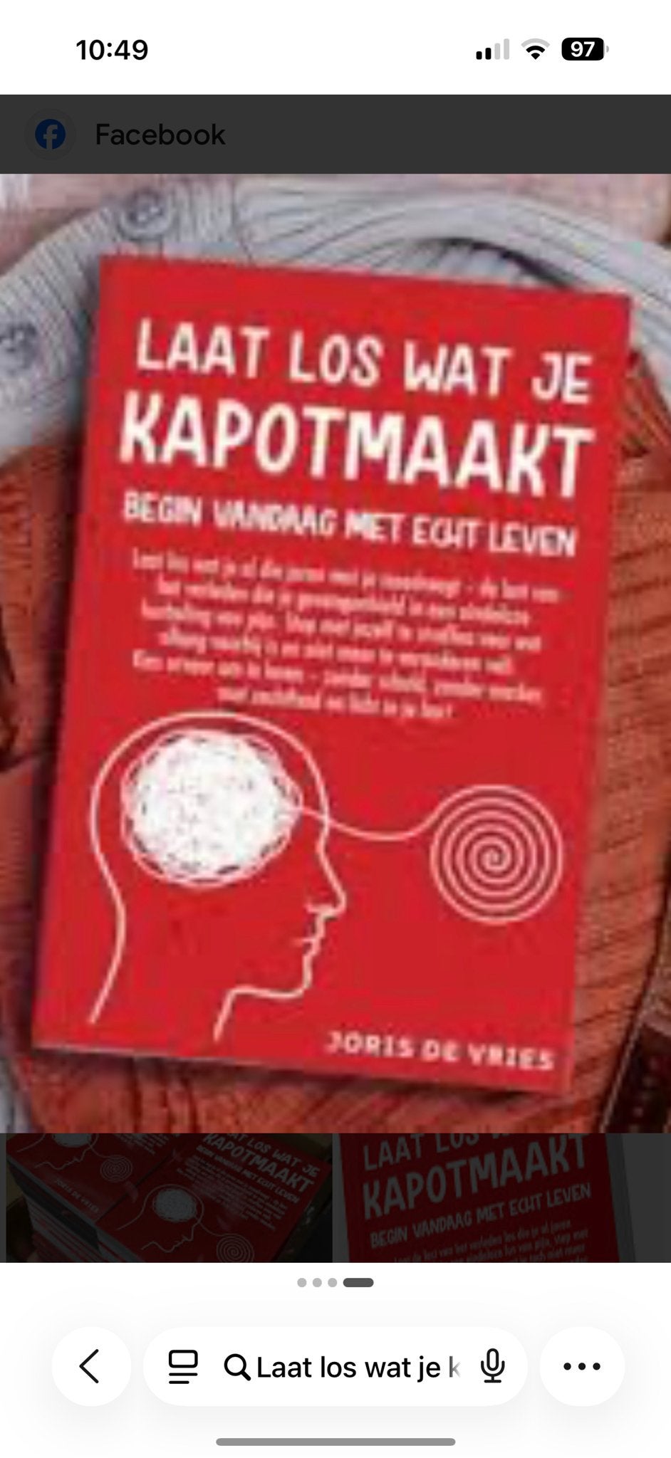 Gezocht: Laat Los Wat Je Kapotmaakt - Joris de Vries, Boeken, Romans, Ophalen of Verzenden, Gelezen, Nederland