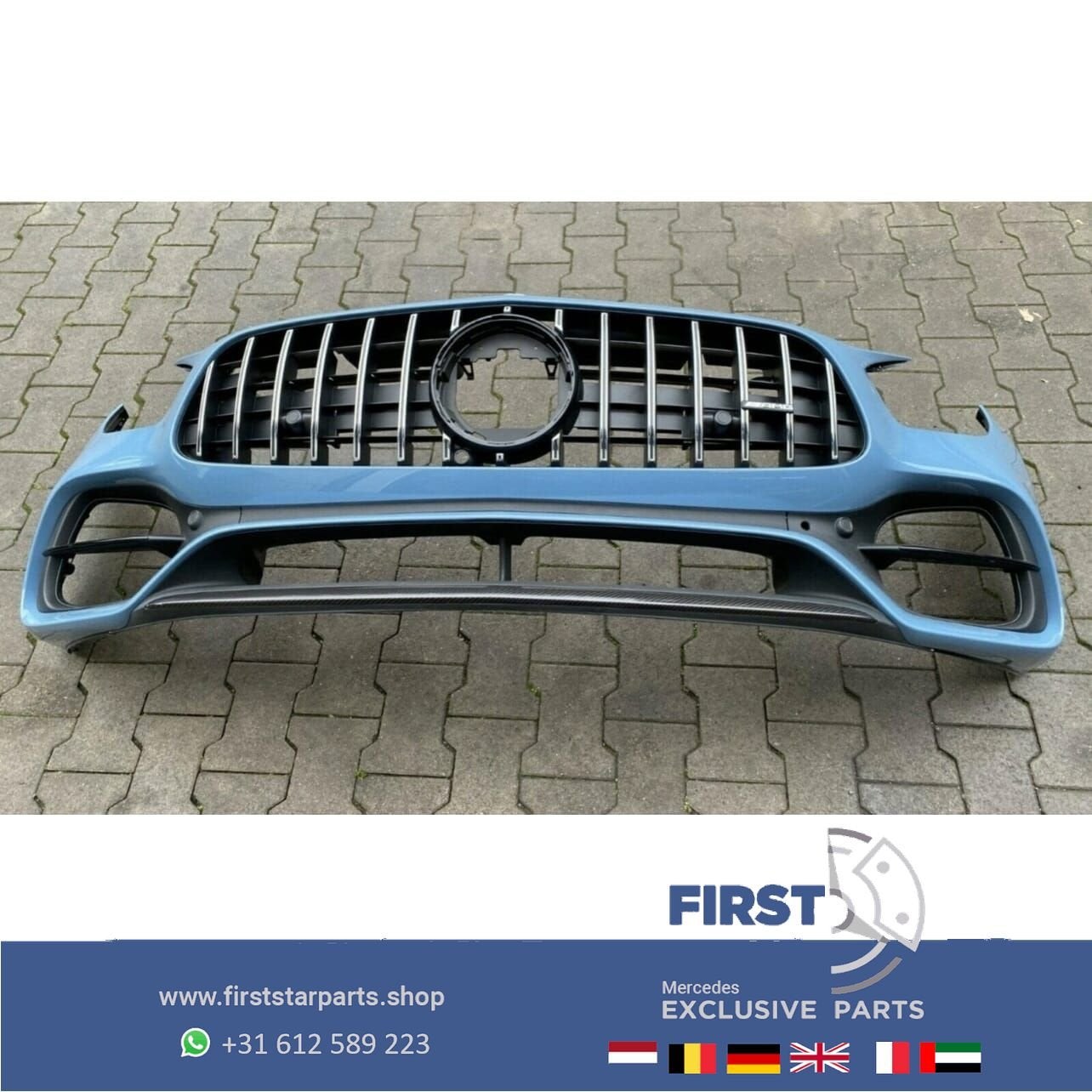 W190 GT - R AMG FACELIFT VOORBUMPER COMPLEET A1908858500 GTR, Gebruikt, -, Voor, Ophalen of Verzenden