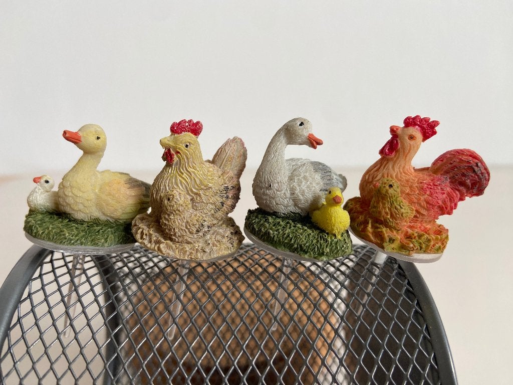 Kip eend konijn taart prikker poppenhuis, Ophalen of Verzenden, Zo goed als nieuw, Poppenhuis