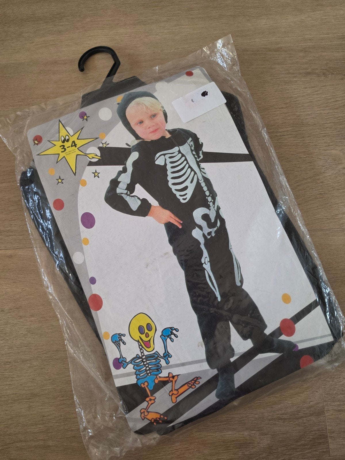 nieuw skelet outfit maat 3-4 jaar, Ophalen of Verzenden, Nieuw, Jongen of Meisje