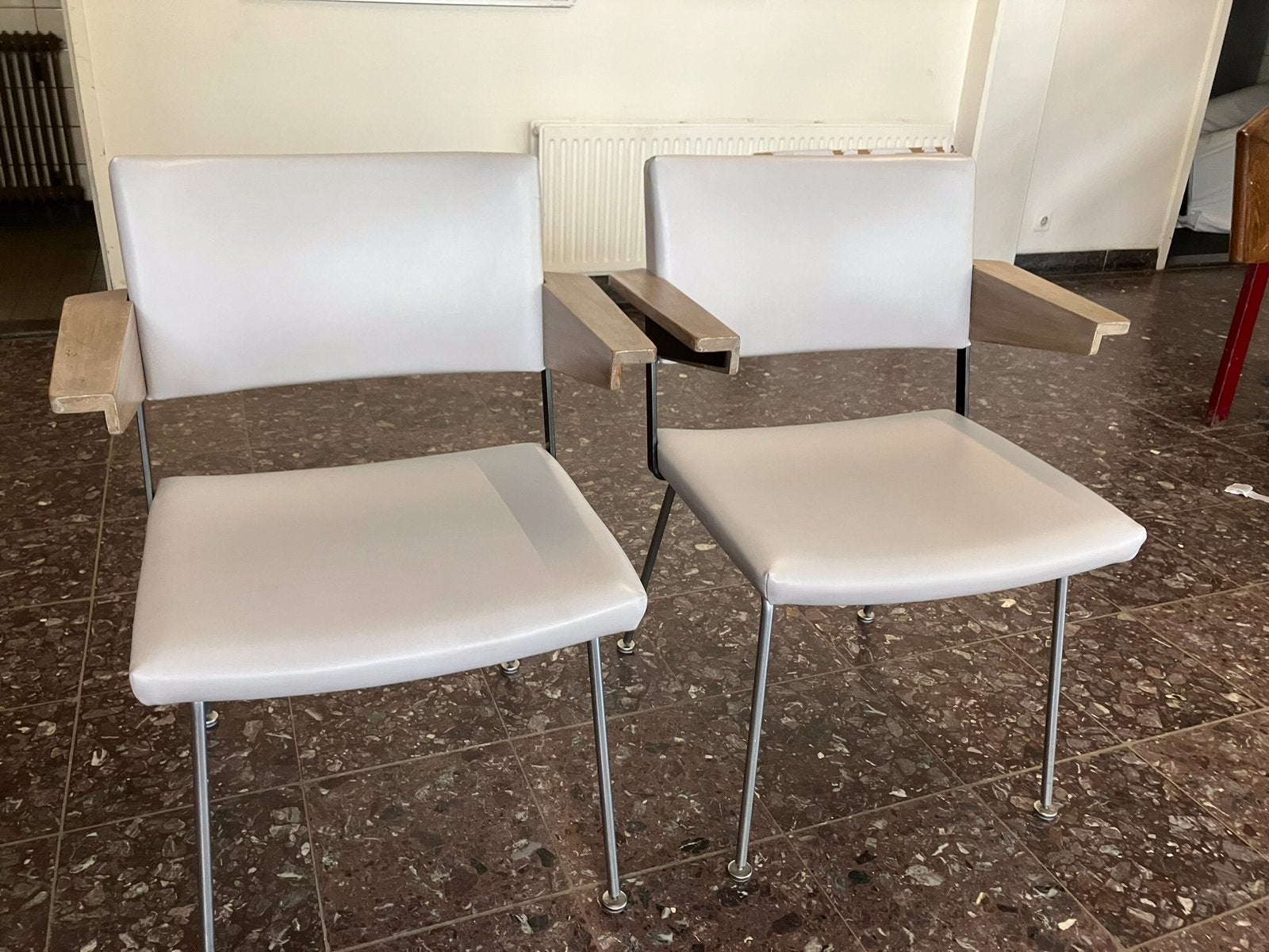 Vintage Gispen Cordemeyer stoel type 1268.  Jaren 60/70, Ophalen of Verzenden, Zo goed als nieuw, Twee