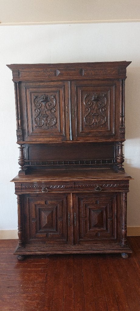 Prachtige eikenhouten kast, Ophalen, 100 tot 150 cm, 200 cm of meer, Eikenhout