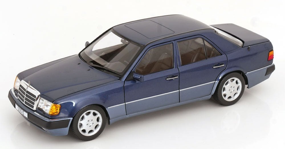 Mercedes Benz 500E W124 1990 Nautical Blau Norev NIEUW 500 E, Ophalen of Verzenden, Nieuw, Auto, Norev