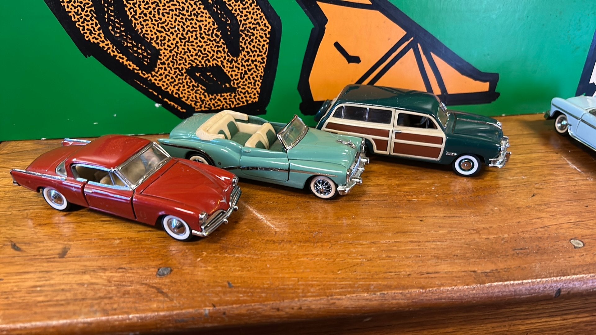 Franklin Mint 4 model auto’s 1:43 heel mooi, Ophalen, Zo goed als nieuw, Auto, Overige merken