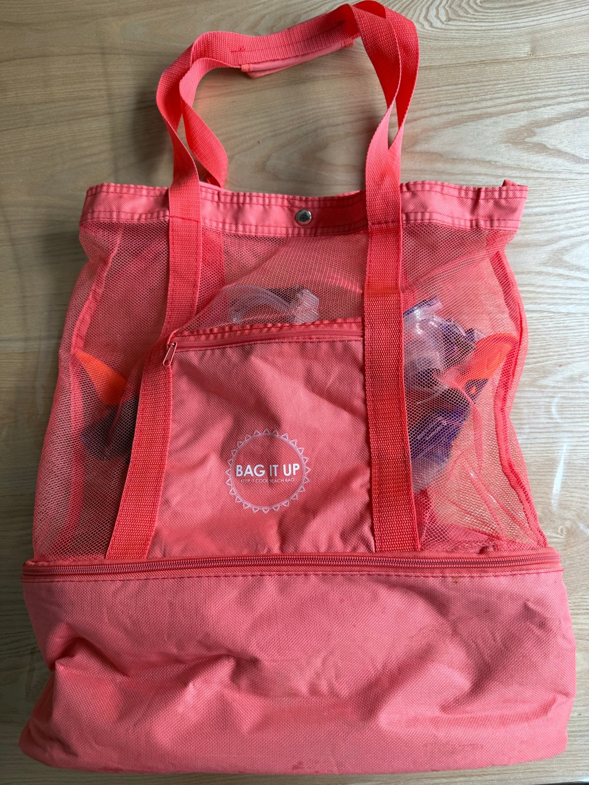 Strandtas met koelvak en zandvrij opbergvak, Ophalen of Verzenden, Gebruikt