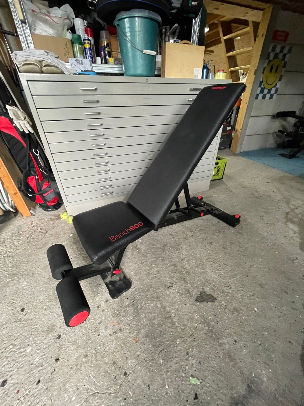 Benchpress decathlon, Ophalen, Zo goed als nieuw, Fitnessbank