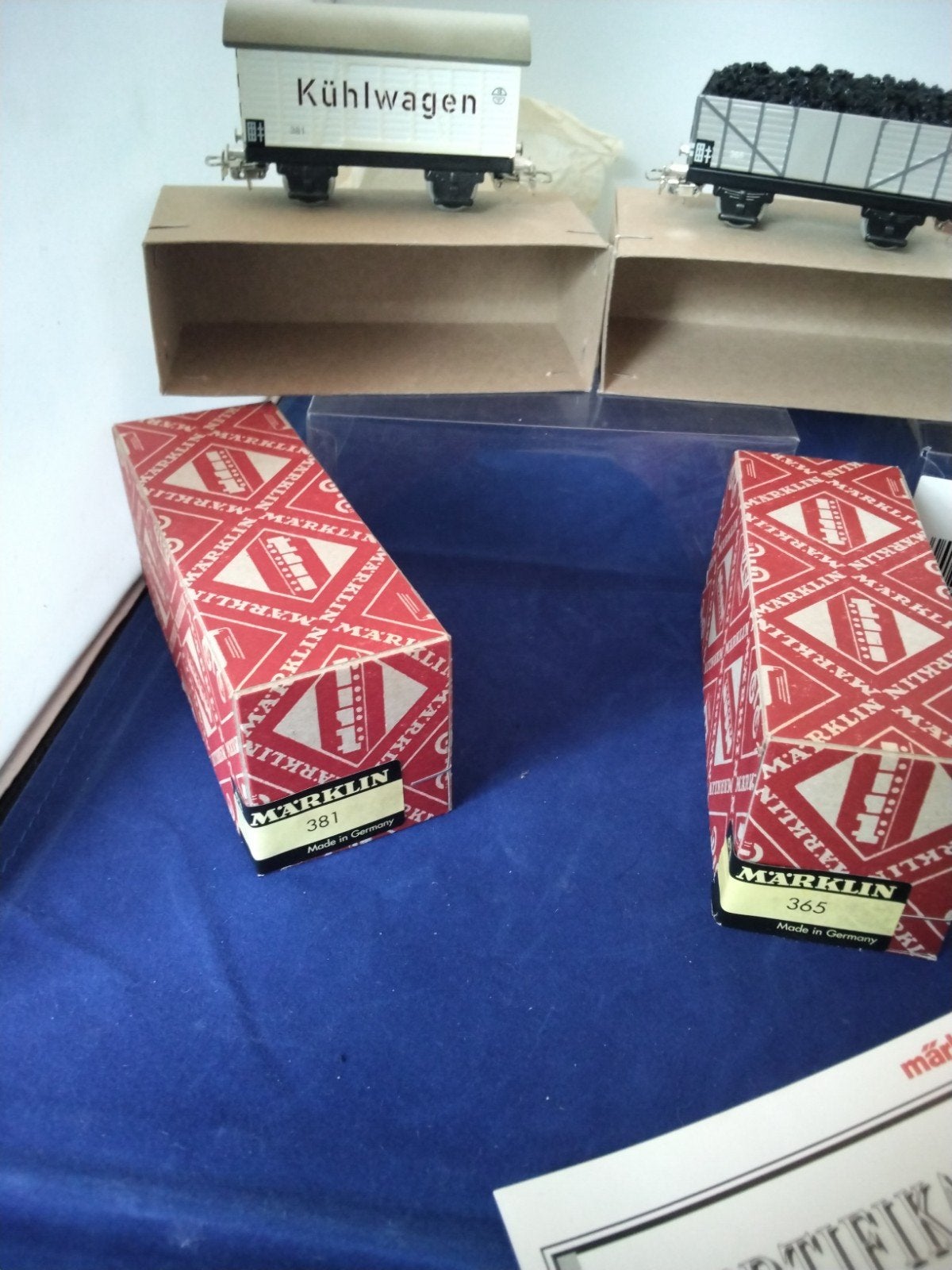 Märklin H0 Set 00100  van 3 Goederenwagons met Certificaat, Wisselstroom, Wagon, Ophalen of Verzenden, Zo goed als nieuw