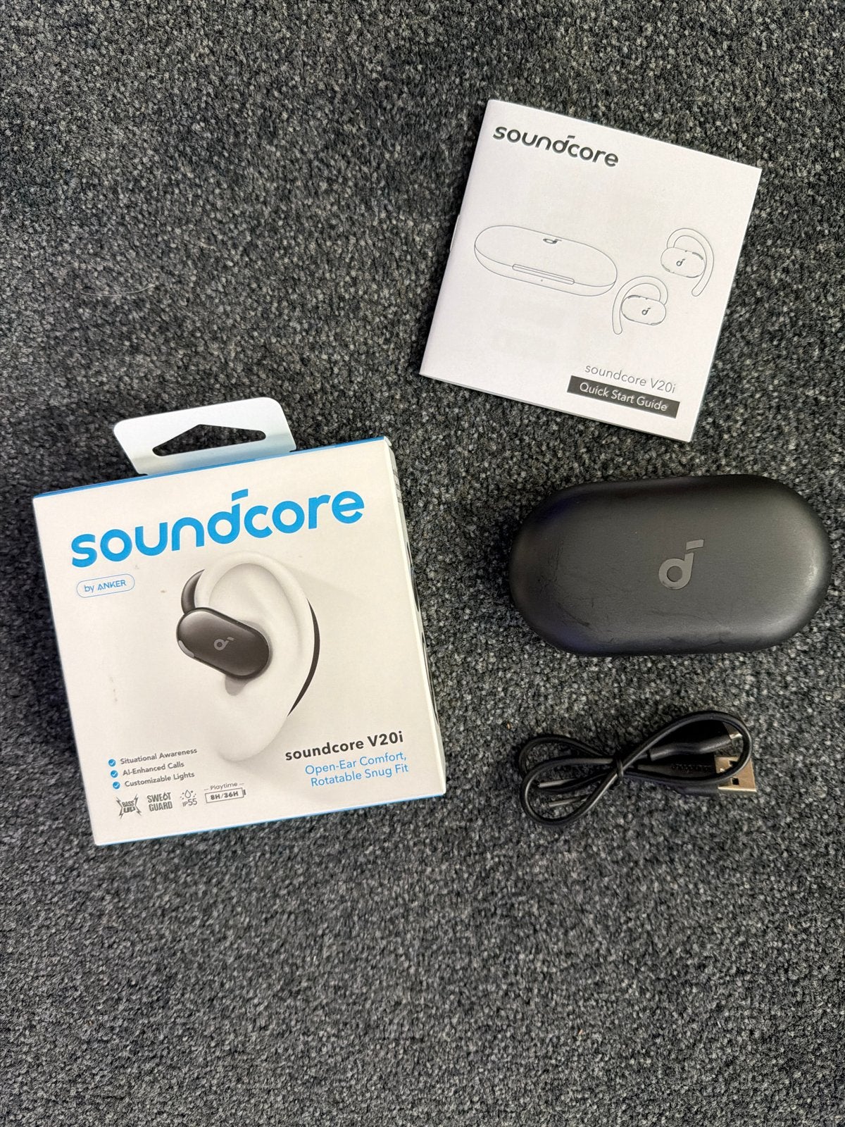 Soundcore V20i Open-Ear Comfort Hoofdtelefoon, Ophalen of Verzenden, Zo goed als nieuw, Open-ear, Nvt