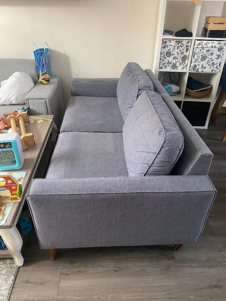 Bank, Ophalen, Gebruikt, Tweepersoons, 75 tot 100 cm
