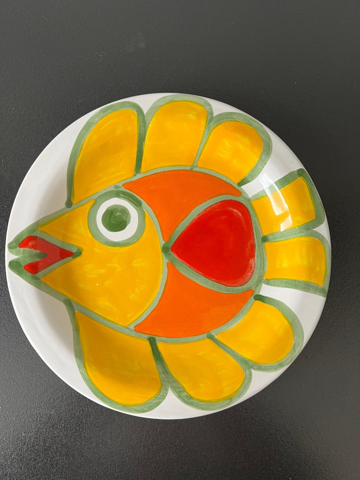 Bord Vis, Ceramiche De Simone Italy 4-5., Huis en Inrichting, Ophalen of Verzenden