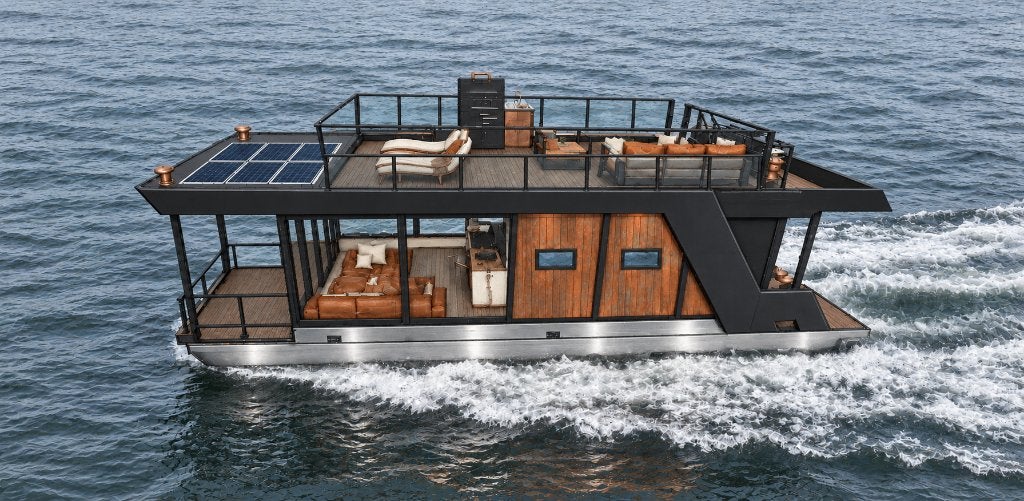 Houseboot Drijvers, Pontonboot, Onderstel, Vlot. Maatwerk, Garantie, Dek en Romp