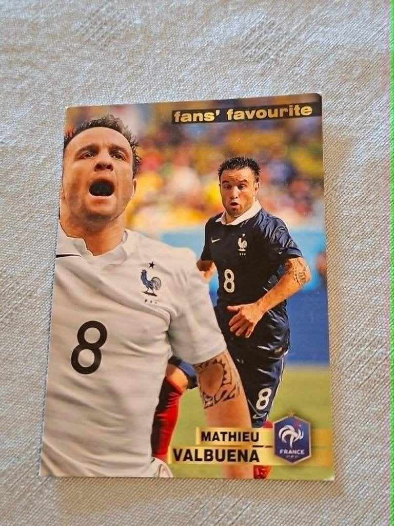 Panini/Voetbalkaart/Mathieu Valbuena/Frankrijk, Verzenden, Gebruikt, Buitenlandse clubs, Poster, Plaatje of Sticker