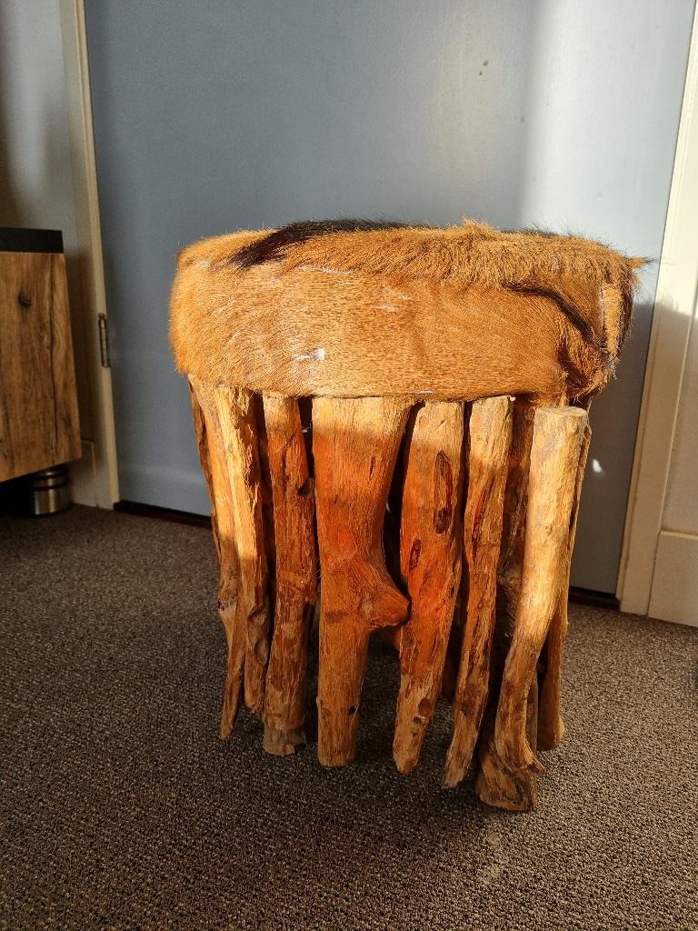 houten krukje, Ophalen, Zo goed als nieuw, Hout