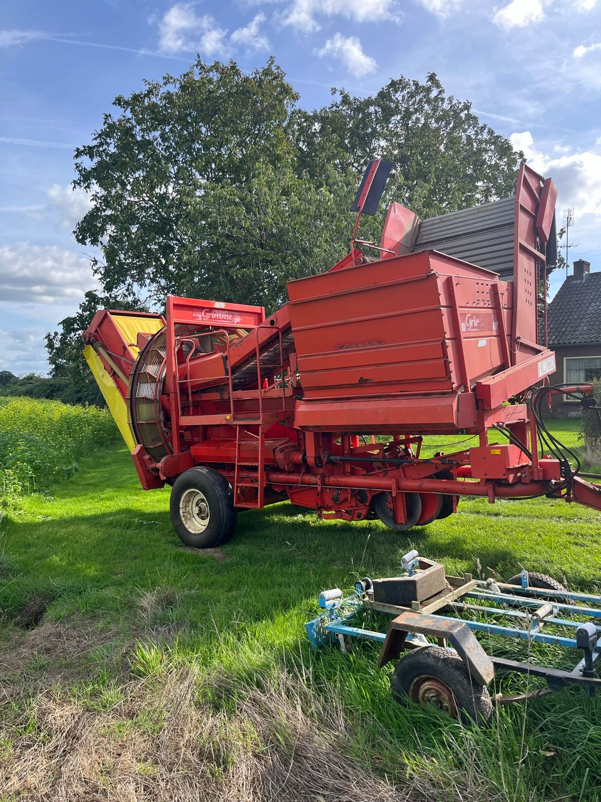 Grimme H750 aardappelrooier met verlengde bunker, Ophalen, Akkerbouw, Aardappeltechniek