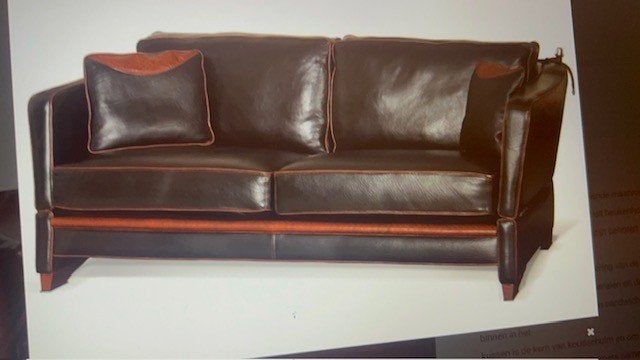 LEREN KASTELEN BANKSTEL, Ophalen, Gebruikt, Driepersoons, 200 tot 250 cm