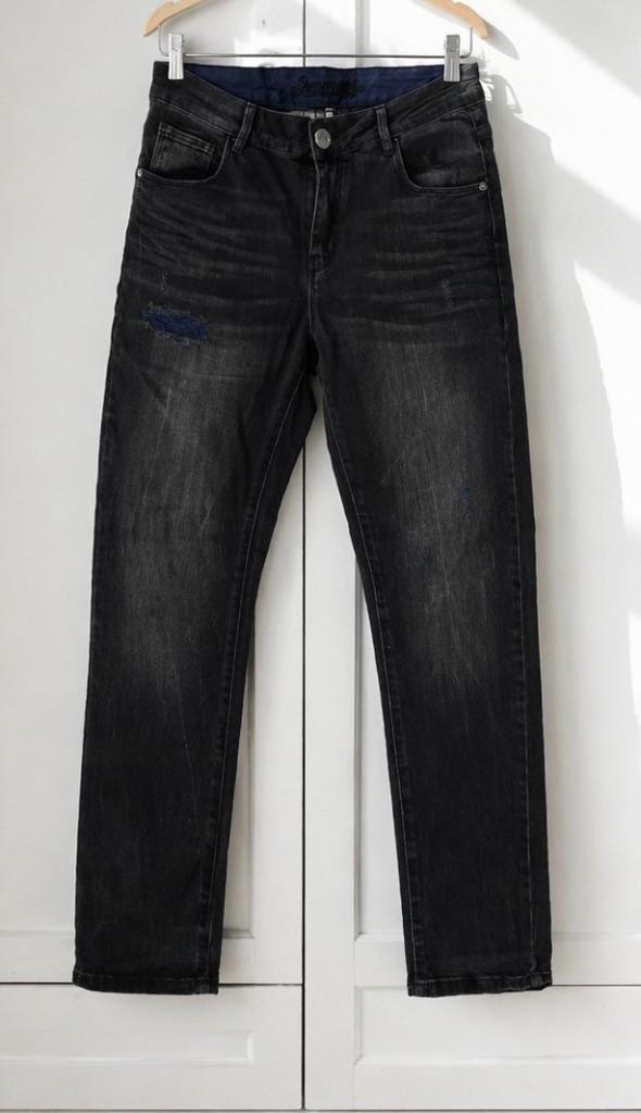 Sensation (shoeby shop) boyfriend fit zwarte jeans maat 26, Kleding | Dames, Spijkerbroeken en Jeans, Nieuw, W27 (confectie 34) of kleiner