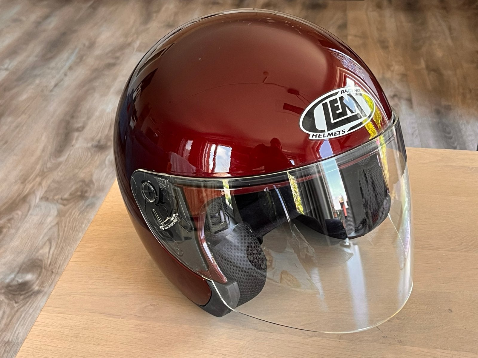 2 Motorhelmen Rood  Maten  S en XS, Ophalen of Verzenden, Zo goed als nieuw, Extra small of kleiner