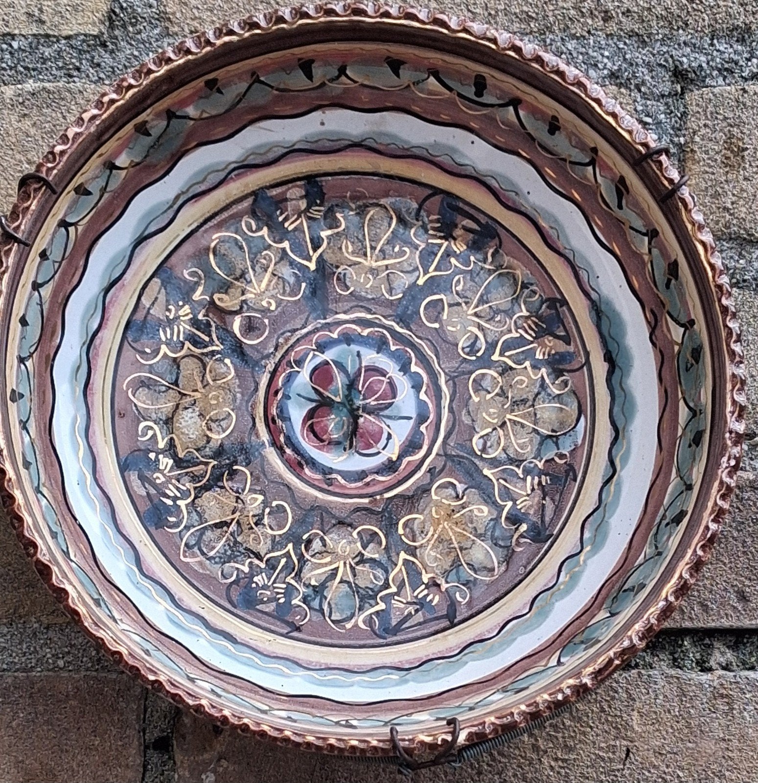 DE OLDE KRUYK. Wandbord/schaal. Ca 1960. 22/6 cm., Ophalen