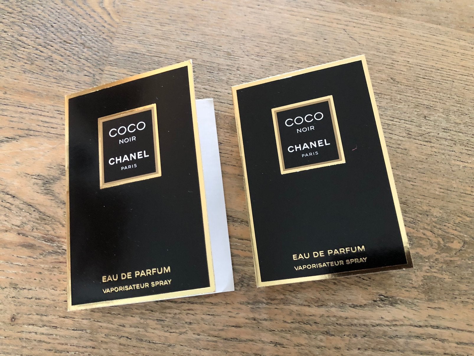 Coco Noir chanel, 2 parfumsamples Dames., Ophalen of Verzenden, Nieuw