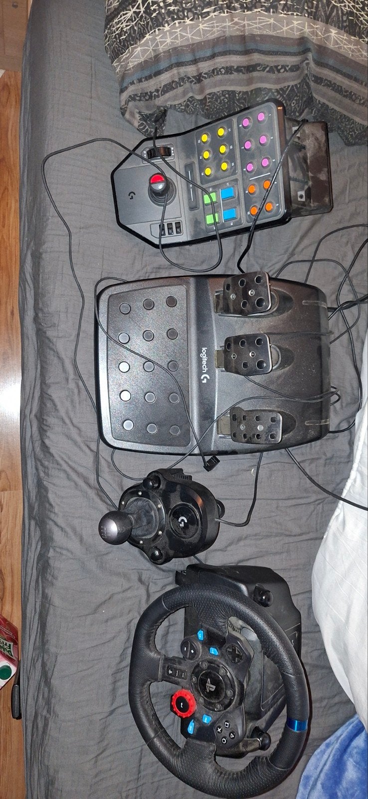 Logitech stuur met alles erbij, Spelcomputers en Games, Ophalen, Overige merken, Zo goed als nieuw