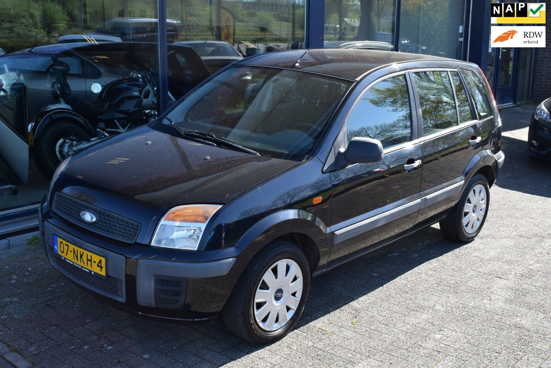 Ford Fusion 1.4-16V Cool & Sound, Auto's, Gebruikt, Zwart, Zwart, Origineel Nederlands