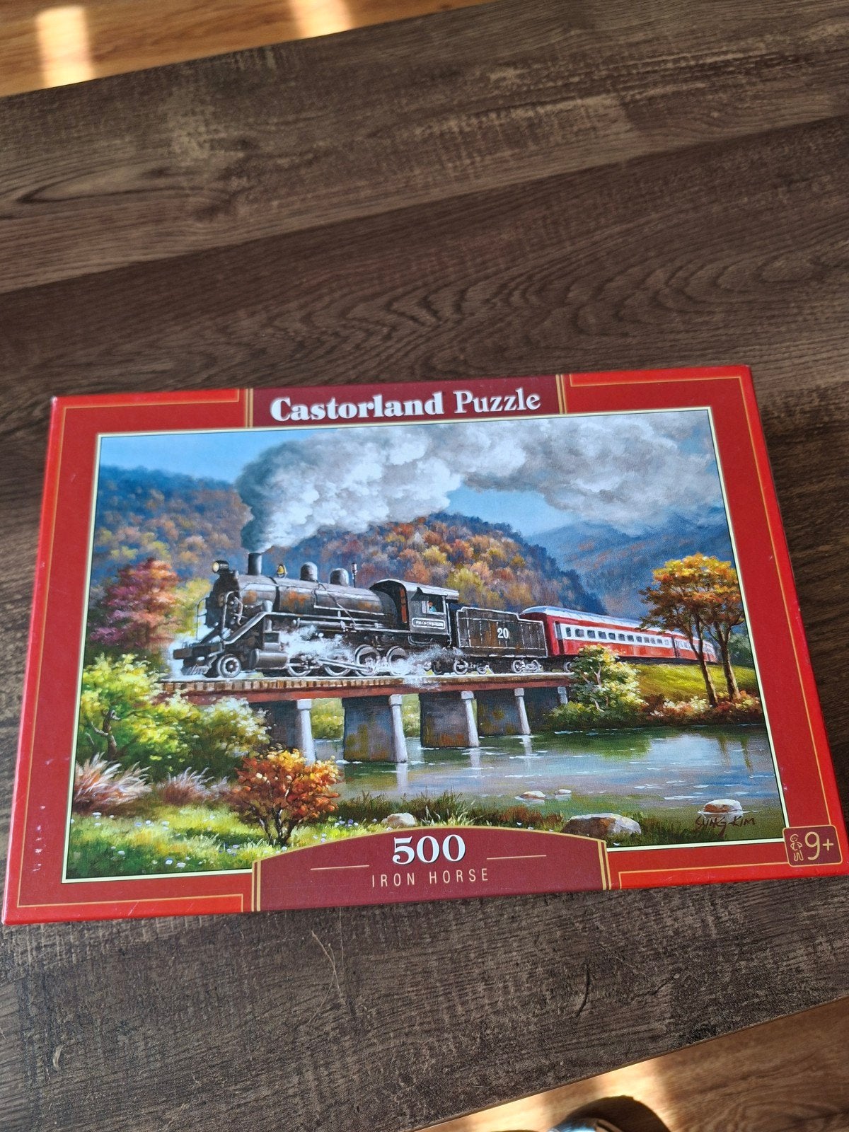 Castorland Legpuzzel 500 stukjes - Iron Horse Trein, Ophalen of Verzenden, 500 t/m 1500 stukjes, Gebruikt, Legpuzzel