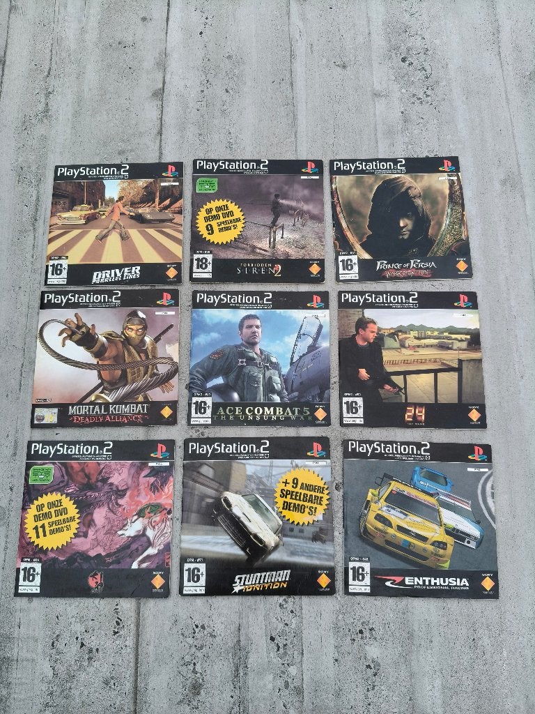 9 PlayStation 2 demo disc games / PS2 demo´s, Spelcomputers en Games, Games | Sony PlayStation 2, Gebruikt, Overige genres, 1 speler