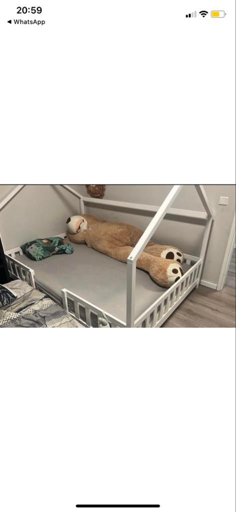 Kinderbed Triviolo incl. matras - Huisbed, Ophalen, Matras, 180 cm of meer, 100 cm of meer