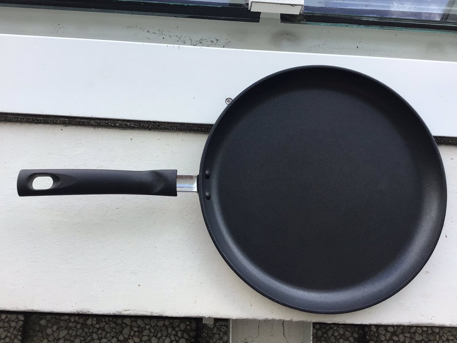 TGFF pannenkoekenpan 28 cm., Ophalen of Verzenden, Zo goed als nieuw, Rvs