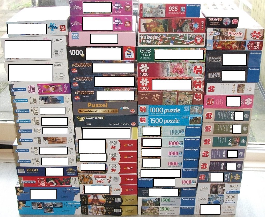Diverse *** PUZZELS *** 168 stuks, Ophalen of Verzenden, 500 t/m 1500 stukjes, Zo goed als nieuw, Legpuzzel