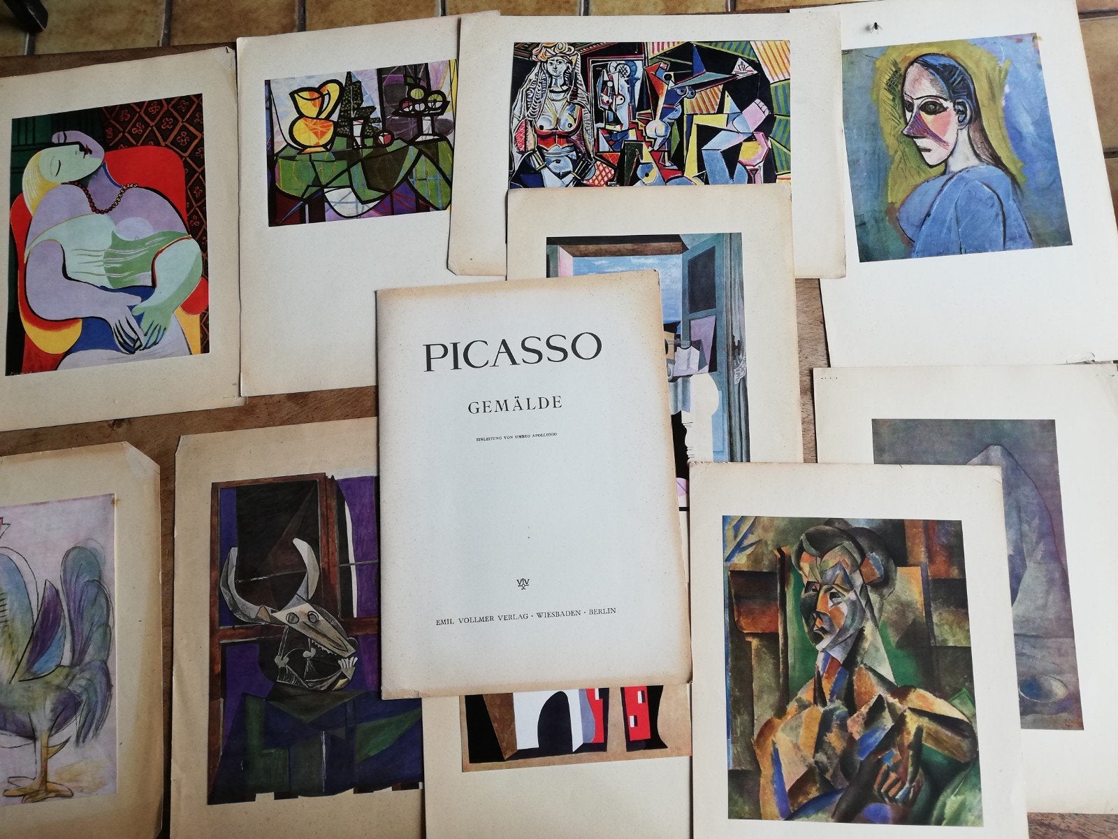 Picasso. Drukwerk/boek. 10 afbeeldingen. 1950., Ophalen, Gelezen, Schilder- en Tekenkunst