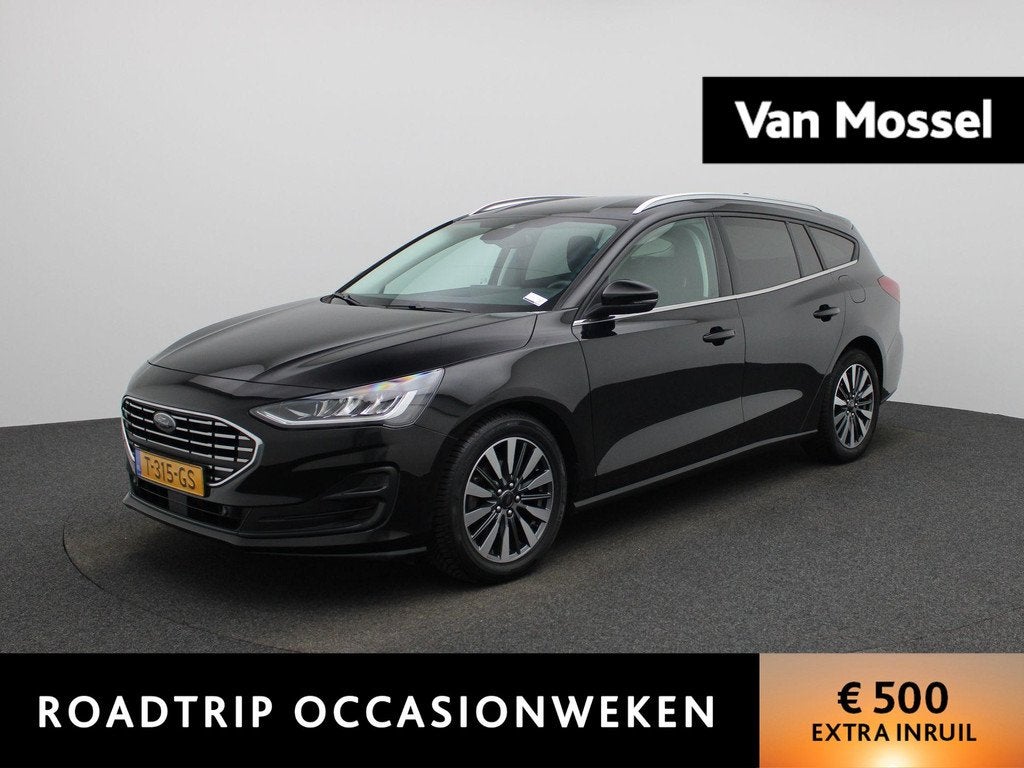 Ford Focus Wagon 1.0 EcoBoost Hybrid Titanium X AUTOMAAT | N, 12 maanden, Gebruikt, Euro 6, Zwart