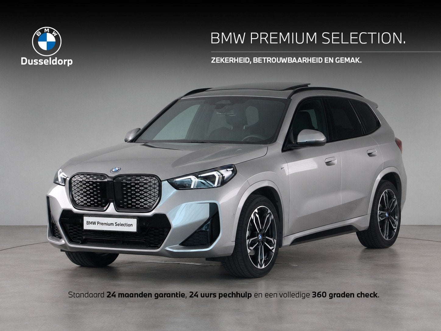 BMW iX1 eDrive20 M-Sport | Trekhaak | Panoramadak (bj 2025), Auto's, Gebruikt, Met garantie (alle), 24 min, Origineel Nederlands