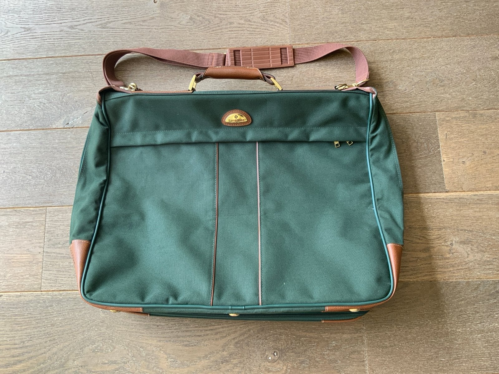 Samsonite kledinghoes/reistas - Groen, 30 cm of meer, Gebruikt, Ophalen of Verzenden, 60 tot 80 cm