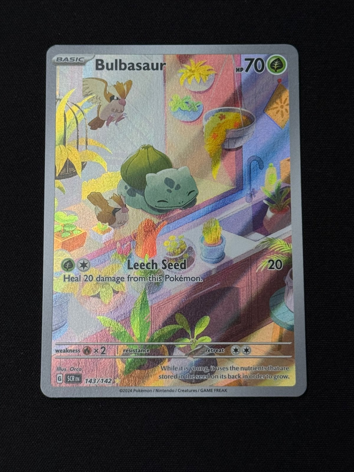 Bulbasaur 143 - Stellar Crown, Ophalen of Verzenden, Zo goed als nieuw, Losse kaart