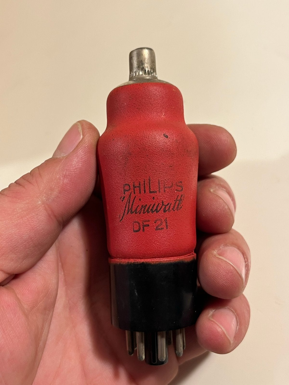 Philips Miniwatt DF 21 buis - Vintage radiobuis, Ophalen of Verzenden