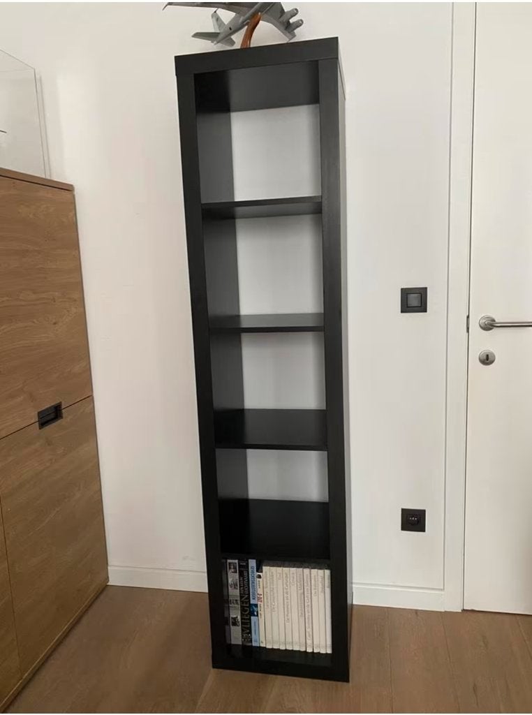 2x kallax expedit 5 vaks vakkenkast open kast 5x1 zwart Ikea, Huis en Inrichting, Ophalen, 50 tot 100 cm, Zo goed als nieuw, 3 of 4 laden