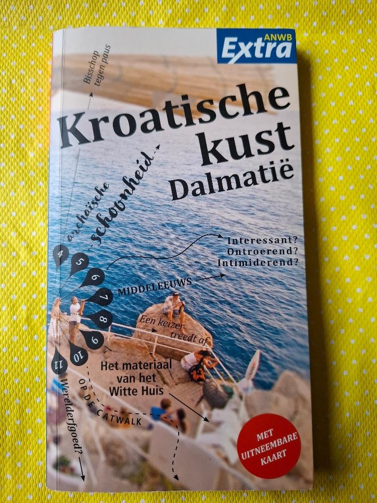 ANWB reisgids - Kroatische kust + kaart, Boeken, Gelezen, Europa, Ophalen of Verzenden, Reisgids of -boek