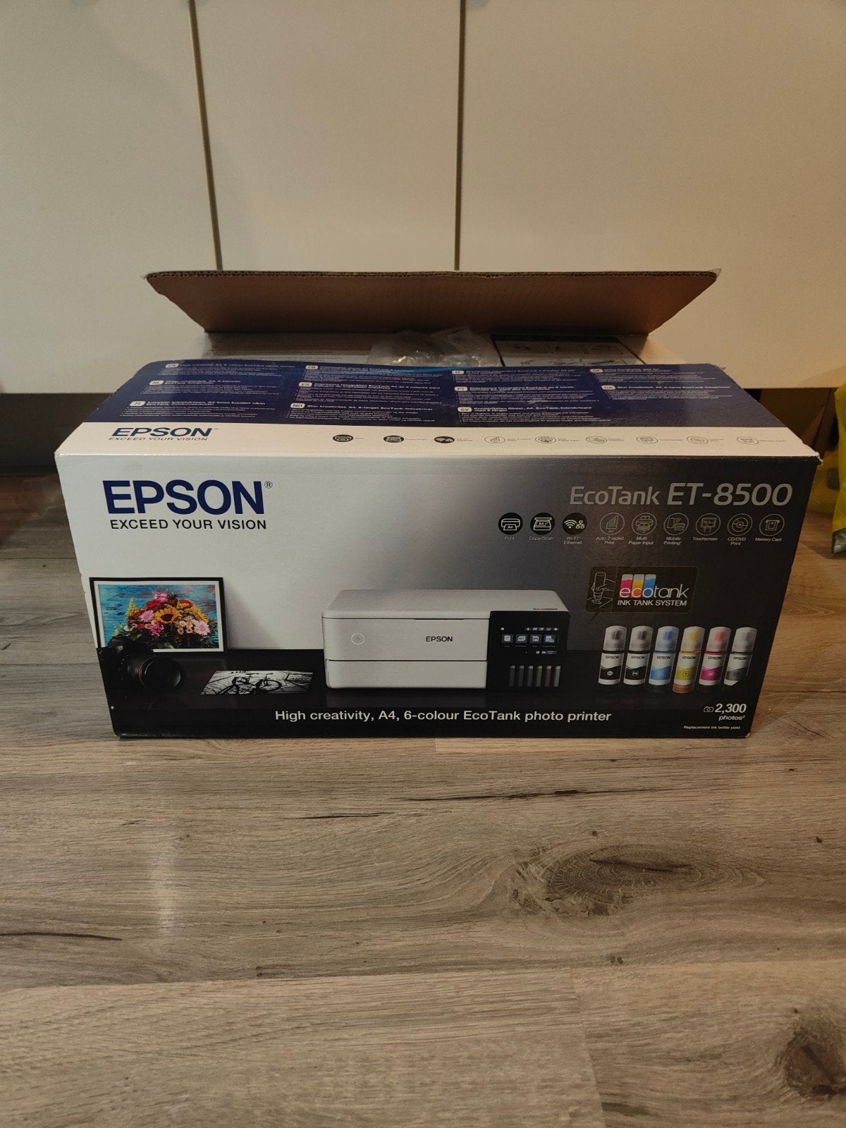 Epson EcoTank ET-8500 All-in-One Fotoprinter., Computers en Software, All-in-one, Zo goed als nieuw, Ophalen, Kleur printen